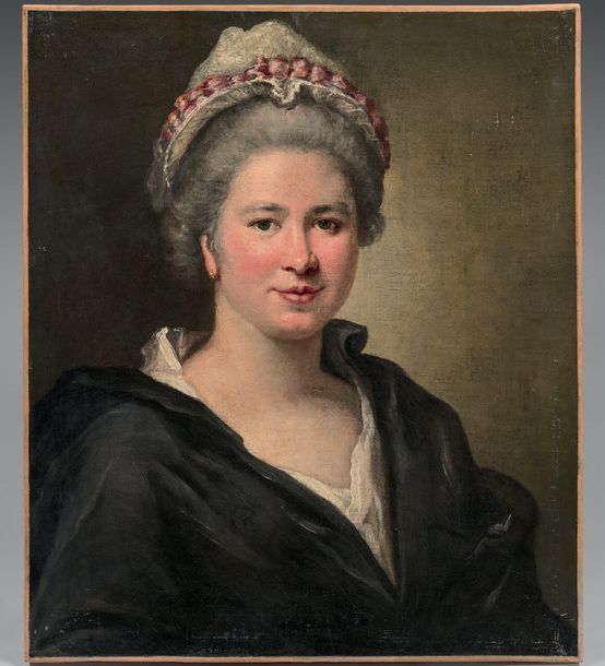 École FRANÇAISE de la fin du XVIIIème siècle 
Portrait de femme élégante
Toile 5&hellip;