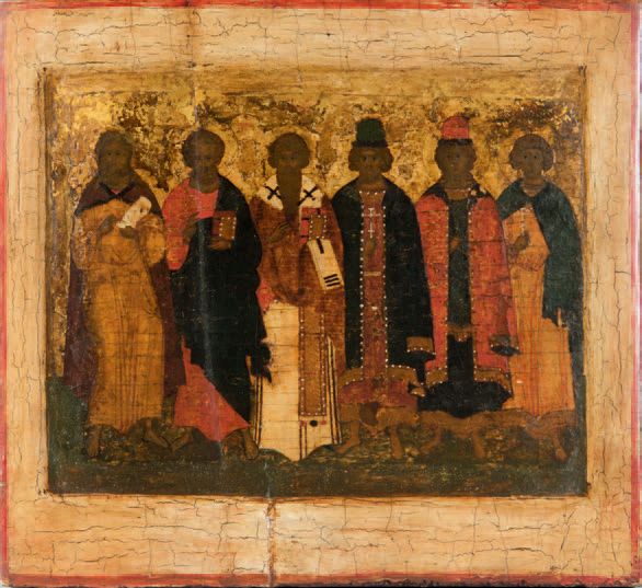 Null Six saints dont Elie, Boris et Gleb
Six saints sont représentés de face, te&hellip;