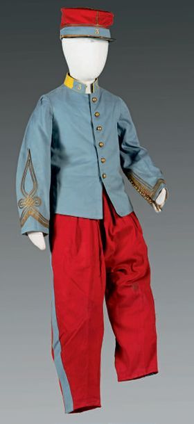 Null Tenue d'officier de régiment d'Infanterie Napoléon III pour garçonnet, comp&hellip;