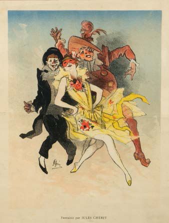 Jules CHERET (1846 - 1932) Fantaisie
Lithographie en couleurs doublée sur toile,&hellip;