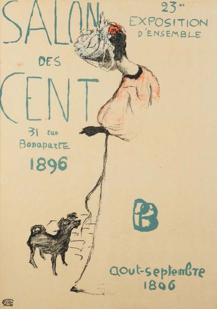 Pierre BONNARD (1867 - 1947) Le Salon des Cent. 1896
Lithographie en couleurs lé&hellip;