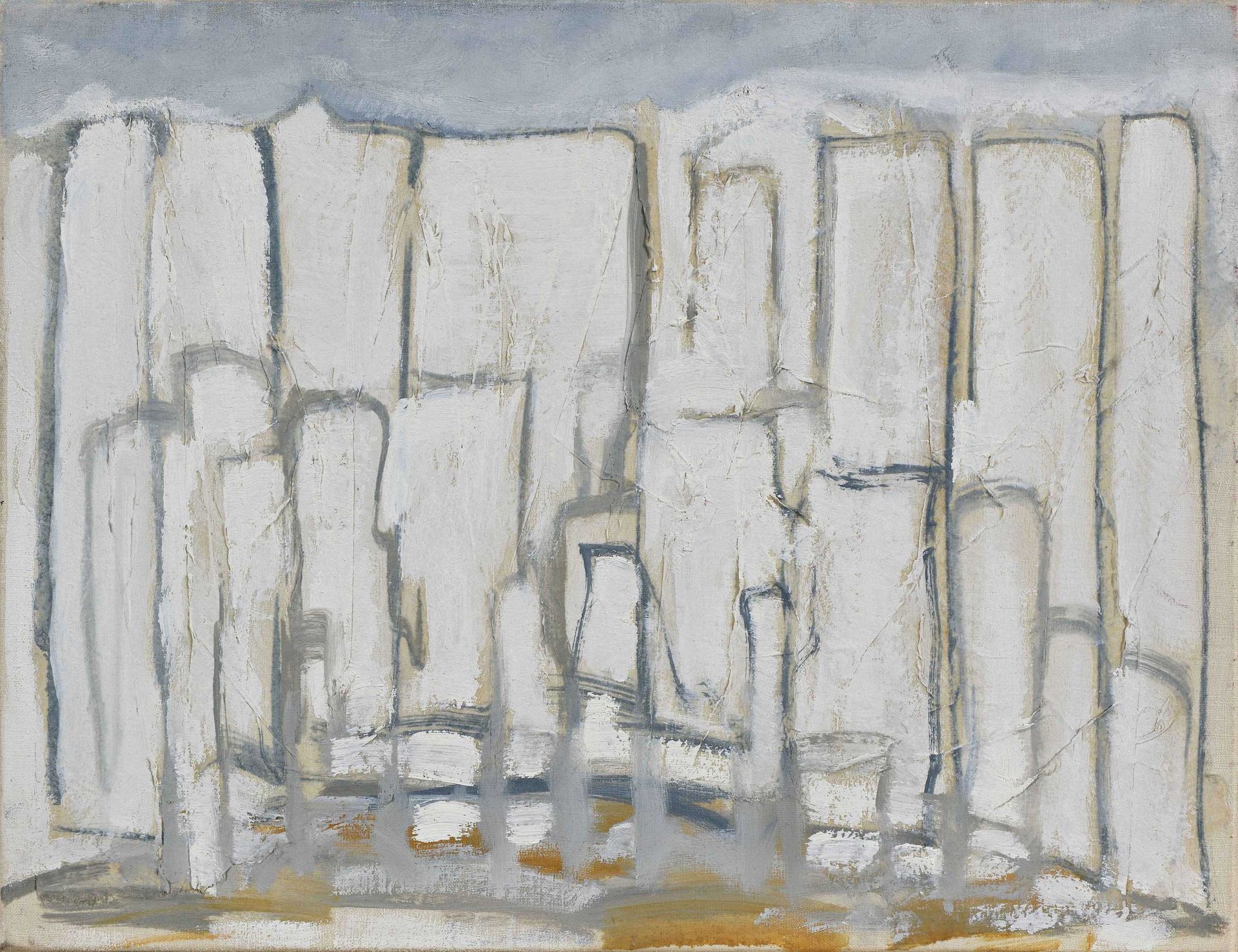 Null Kristine TISSIER (1928 - 2010) Sans titre Huile sur toile. 35 x 27 cm