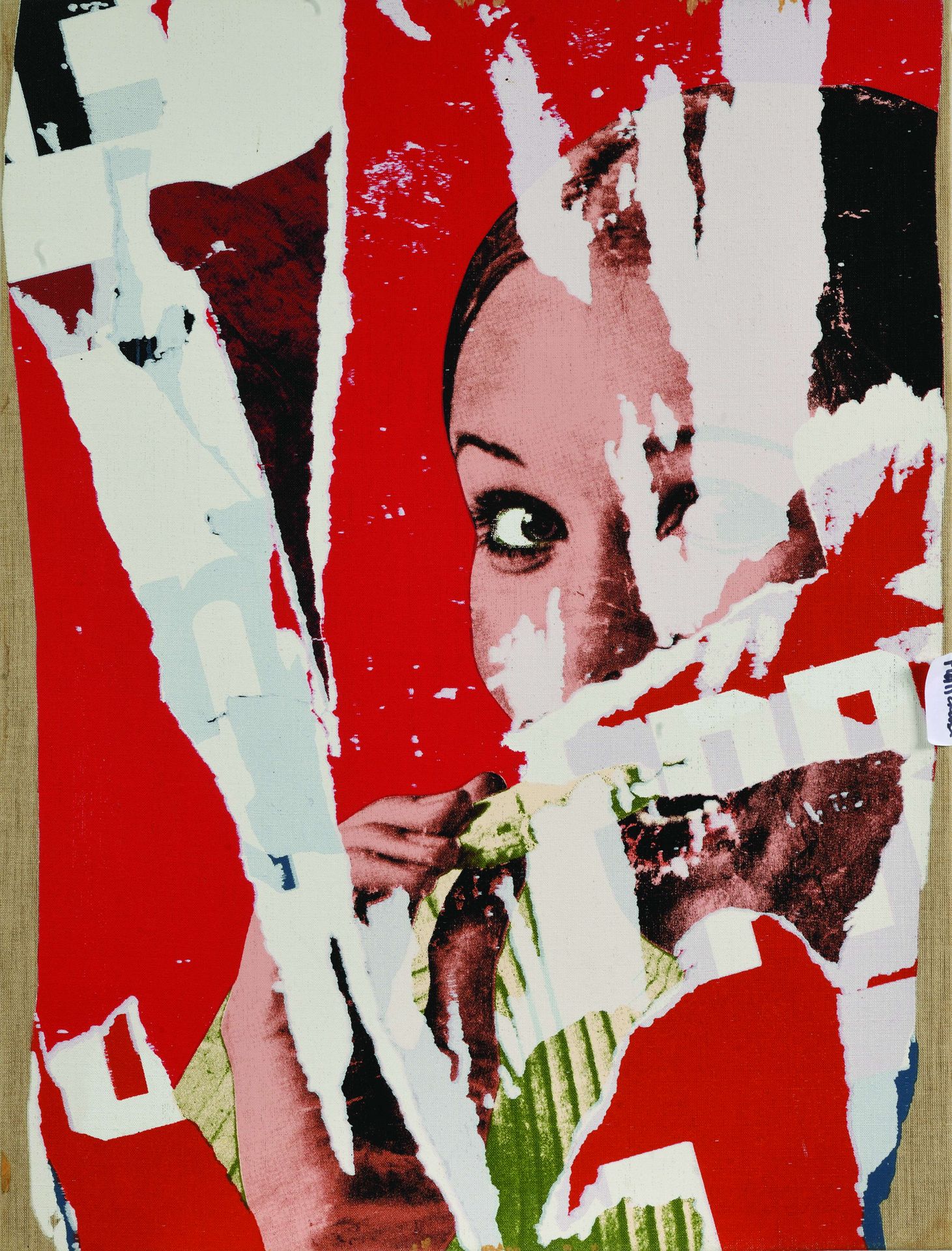 Null 16 Mimmo ROTELLA (1918 – 2016) La Malicieuse, 1975 Sérigraphie sur toile. D&hellip;