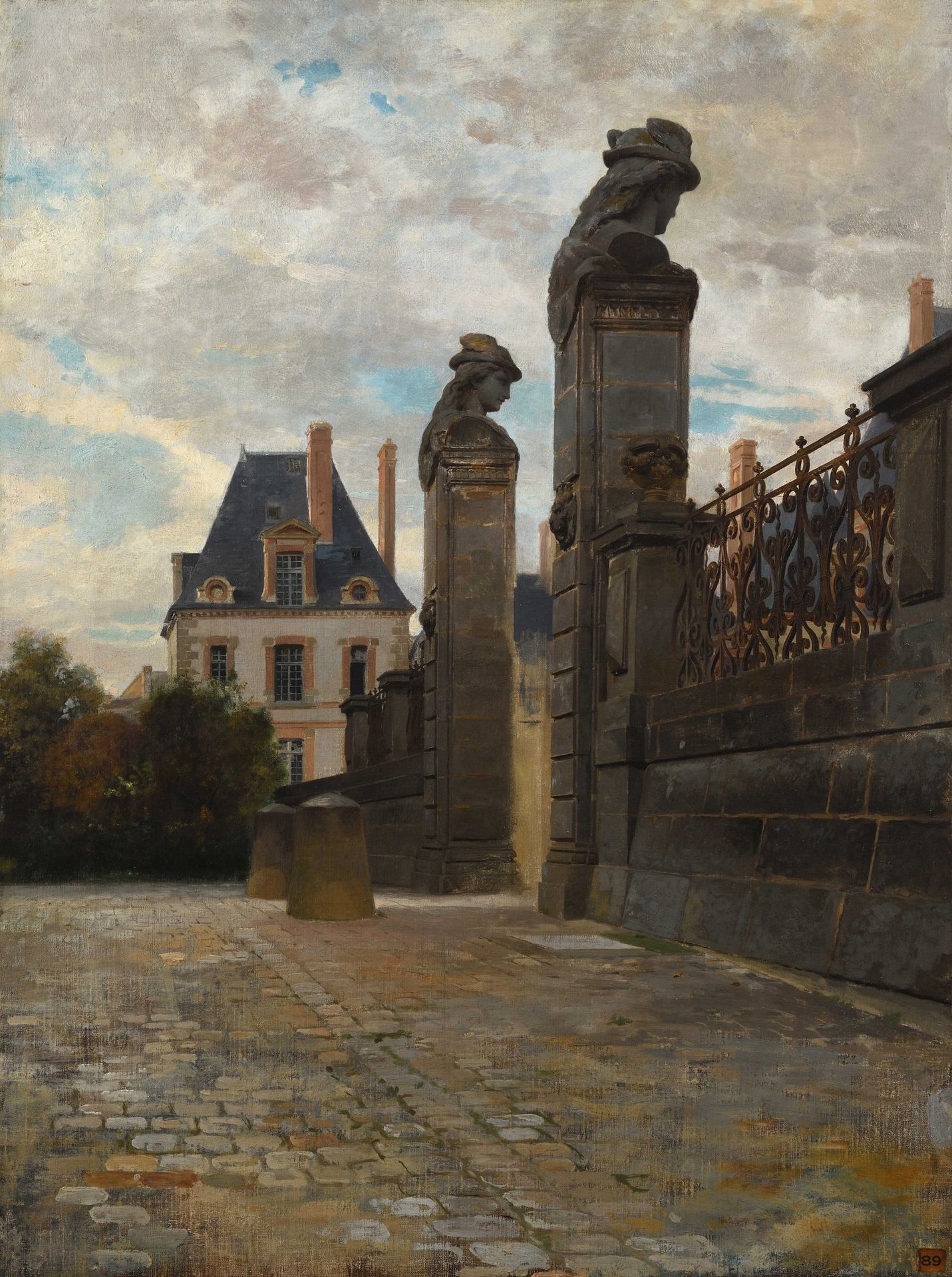 Null 
French school of the 19th century The entrance to the courtyard of the off&hellip;