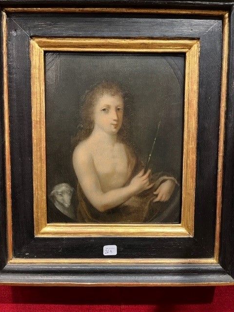Null French school around 1650
Saint John the Baptist in a painted oval
Panel
He&hellip;