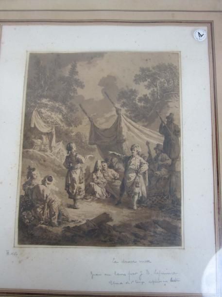 Jean-Baptiste LEPRINCE (1734-1781) La Danse russe Gravure au lavis, epreuve du 1&hellip;