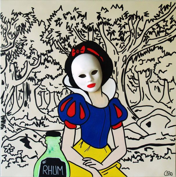 Null COBO NE EN 1981
THE MASK - 2018
MARQUEUR, acrylique et masque sur toile
100&hellip;
