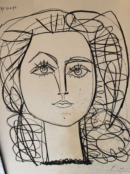 Null D'après Picasso, Portrait de femme procédé