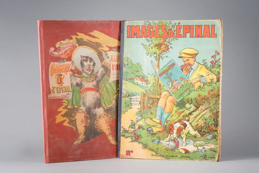 Null Deux albums d'imageries d'Epinal dédicacés par Marie LAURENCIN à la famille&hellip;