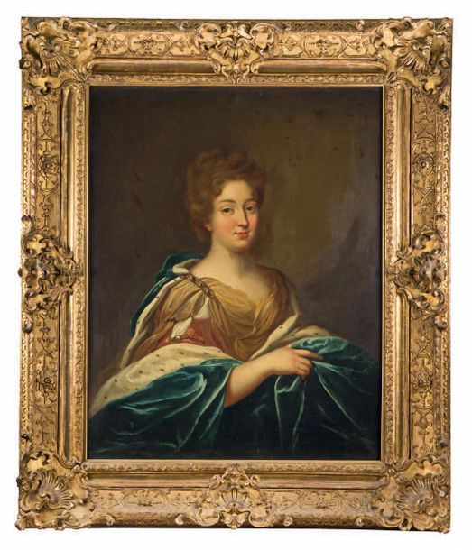 École française du XVIIIe siècle suiveur de François de TROY 
Portrait de dame e&hellip;