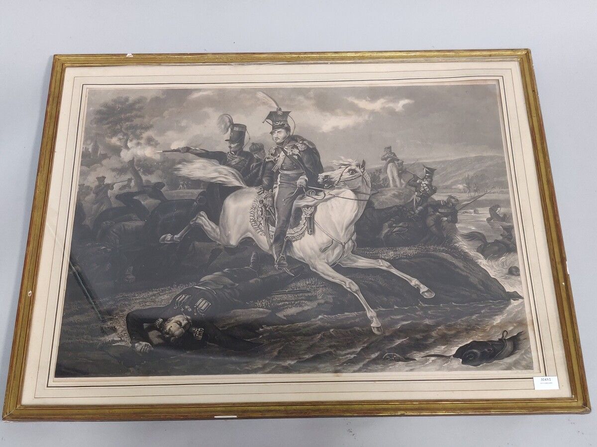 Null After H. VERNET " Officier d'Empire ".

Large black engraving.

(Mottling)
&hellip;