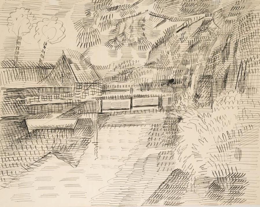 Null 20世纪的法国学校

水边的风景

纸上水墨。右下方盖有Constant Rey-Millet的印章

55,5 x 71 cm