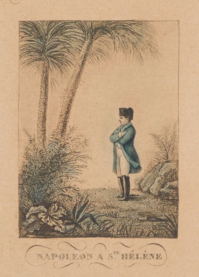 Null 11. Lot comprenant :

- une gravure représentant Napoléon à Sainte-Hélène

&hellip;