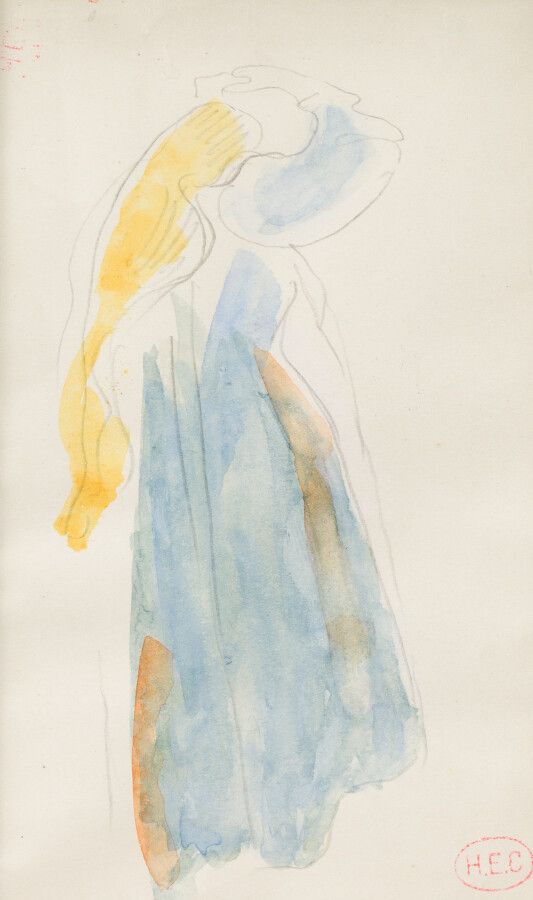 Null 47.亨利-埃德蒙-克洛斯 (1856 - 1910)

女人做她的头发

纸上水彩画，右下角盖有印章。

15 x 9 cm

列入帕特里克-欧芬斯&hellip;