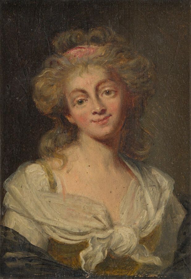 Null 29. École française fin du XVIIIe siècle

Portrait de femme

Panneau.

18 x&hellip;