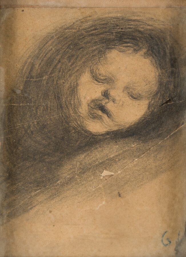 Null 42. Eugène CARRIERE (1849-1906)

Sleeping Child

Pencil drawing.

Monogramm&hellip;