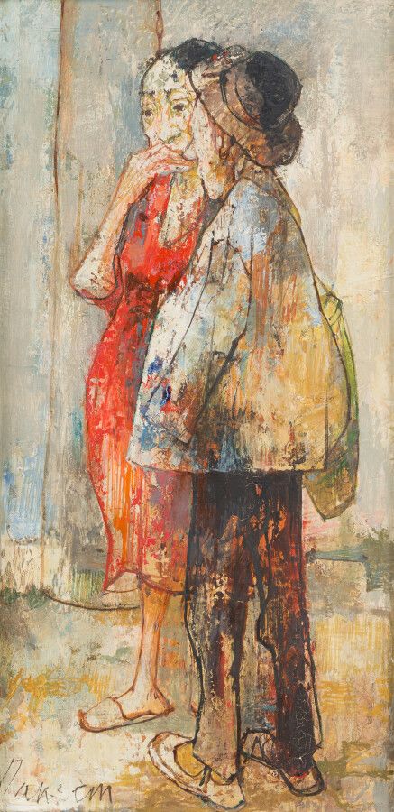 Null 53. Jean JANSEM (1920-2013)

Ehepaar

Öl auf Leinwand.

49 x 24 cm