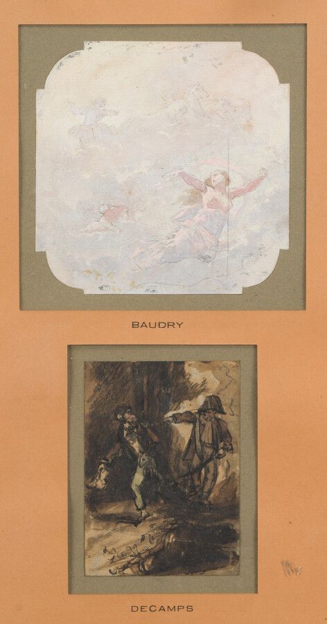 Null 9.保罗-鲍德里 (Roche-sur-Yon 1828 - Paris 1886)

天花板的项目：黎明

水粉画和黑铅笔

15,2 x 15,2&hellip;