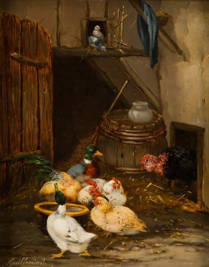 Null 37. Claude GUILLEMINET (1821-c.1866)

Basse-cour

Deux huiles sur panneau f&hellip;
