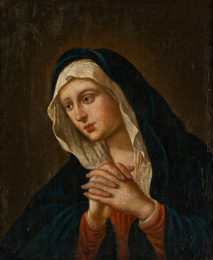 Null Scuola spagnola del XVIII secolo

Donna che prega.

Olio su tela.

60 x 50 &hellip;
