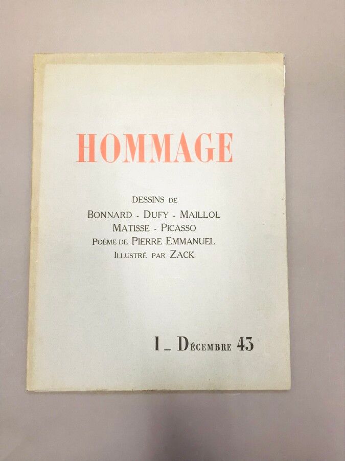 Null HOMMAGE

Zeitschrift Hommage 1, Monaco Dezember 1943.

Heft in Blättern mit&hellip;