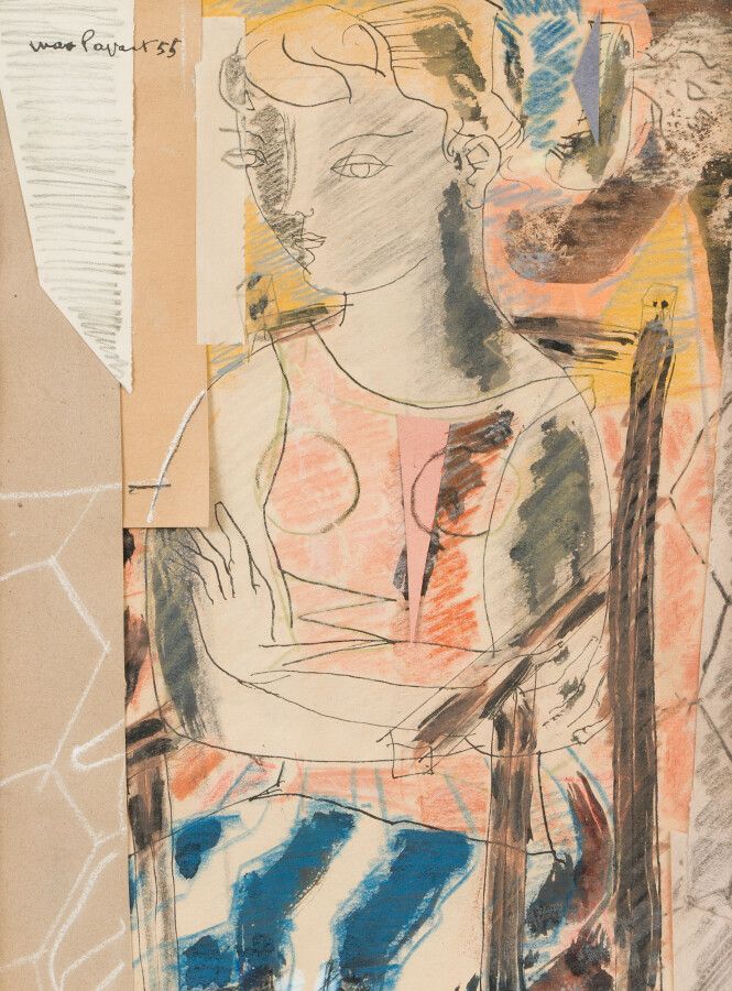 Null Max PAPART (1911-1994)

Jeune fille assise les bras croisés, 1955

Gouache,&hellip;