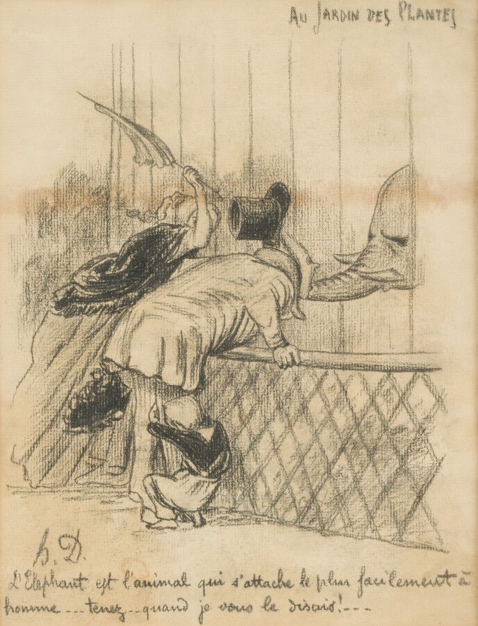 Null After Honoré DAUMIER :

In the garden of the pantes

Charcoal, monogrammed &hellip;