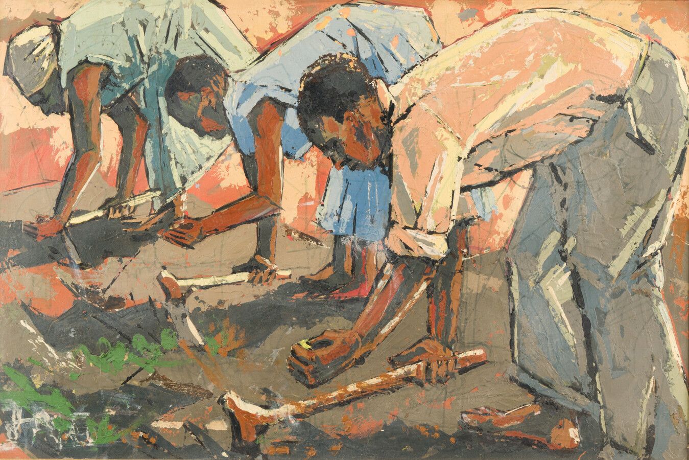Null John A. WILLINGS (XX-XXI世纪)

赞比亚

纸板上的油彩。

51 X 76厘米。