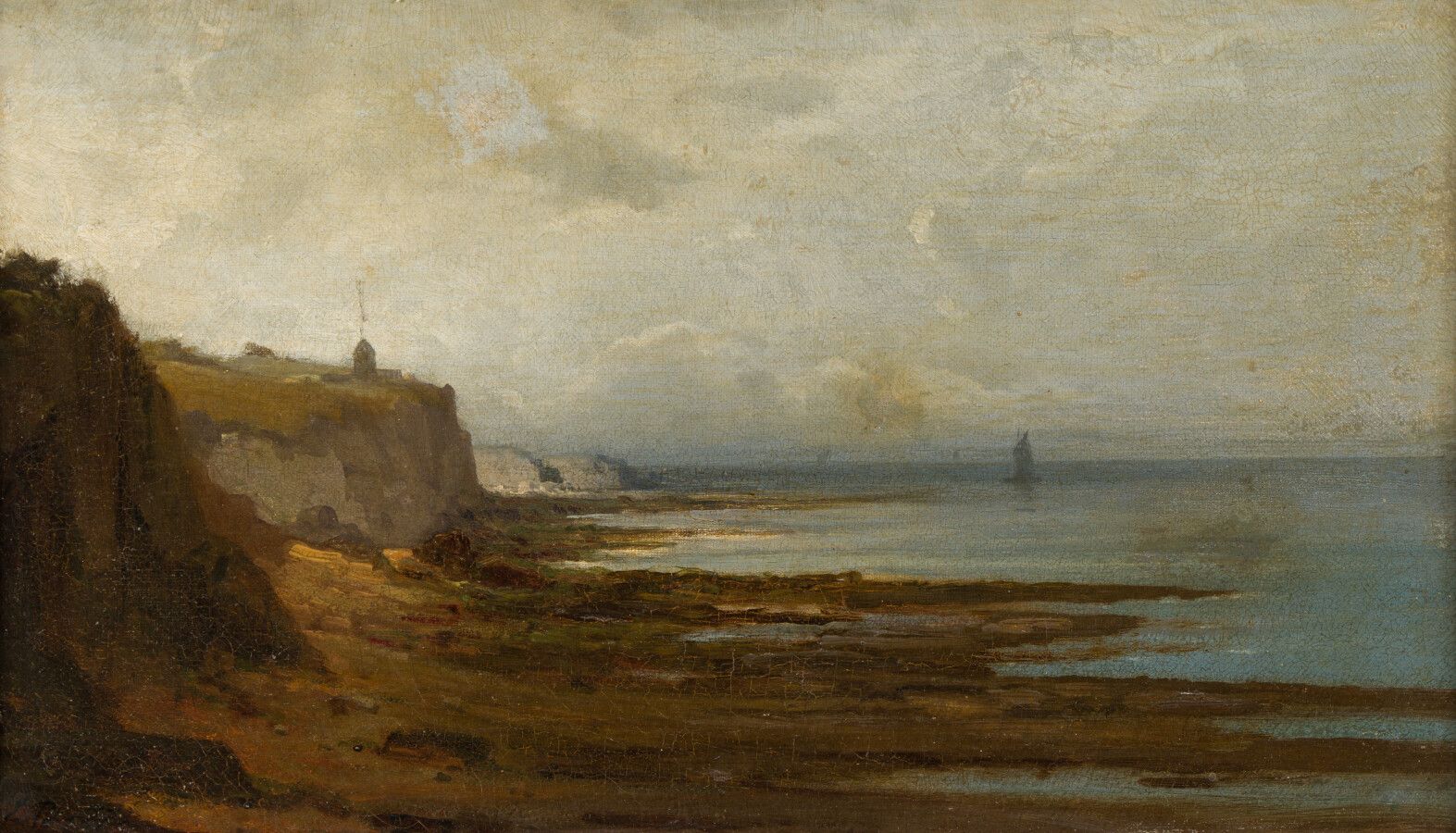 Null French school of the 19th century:

Seaside

Oil on canvas, signed "BOUDIN"&hellip;