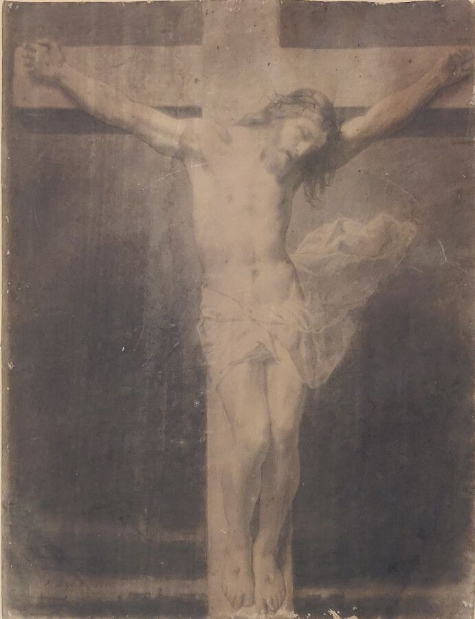 Null 
Émile SIGNOL (1804-1892) :

Christ

Pencil and charcoal on paper.

Signed,&hellip;