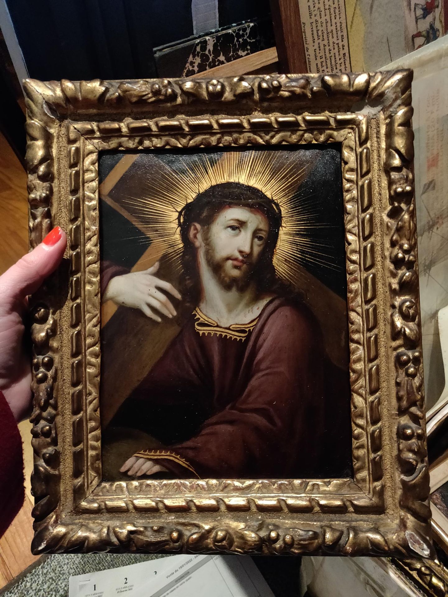 Null 
Christ holding the Cross

Oil on copper