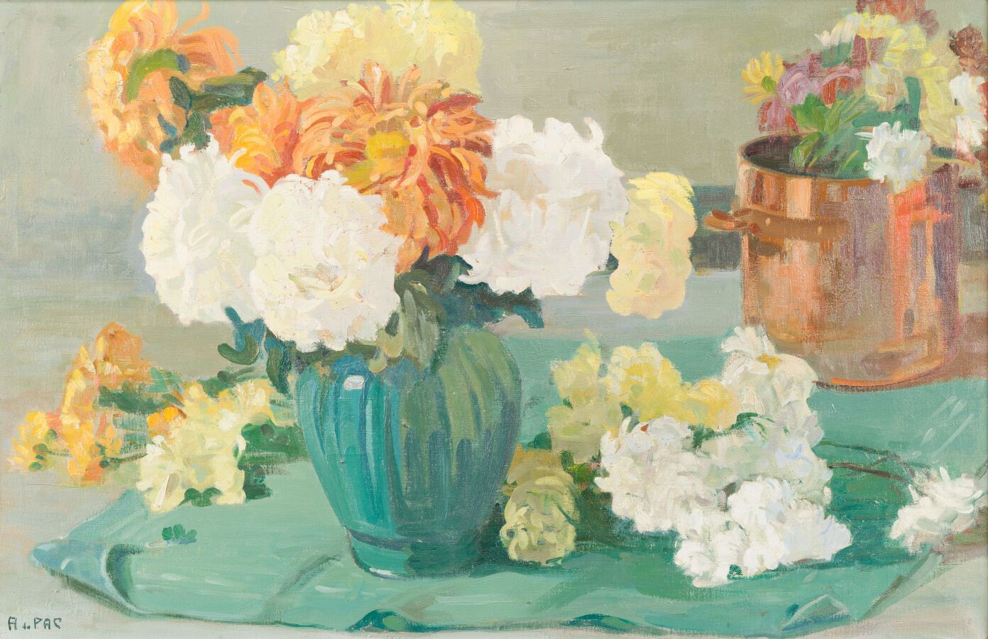 Null 161.安德烈-杜帕克 (1891 - 1966)

一束花

布面油画，左下方有签名。

64 x 100厘米。