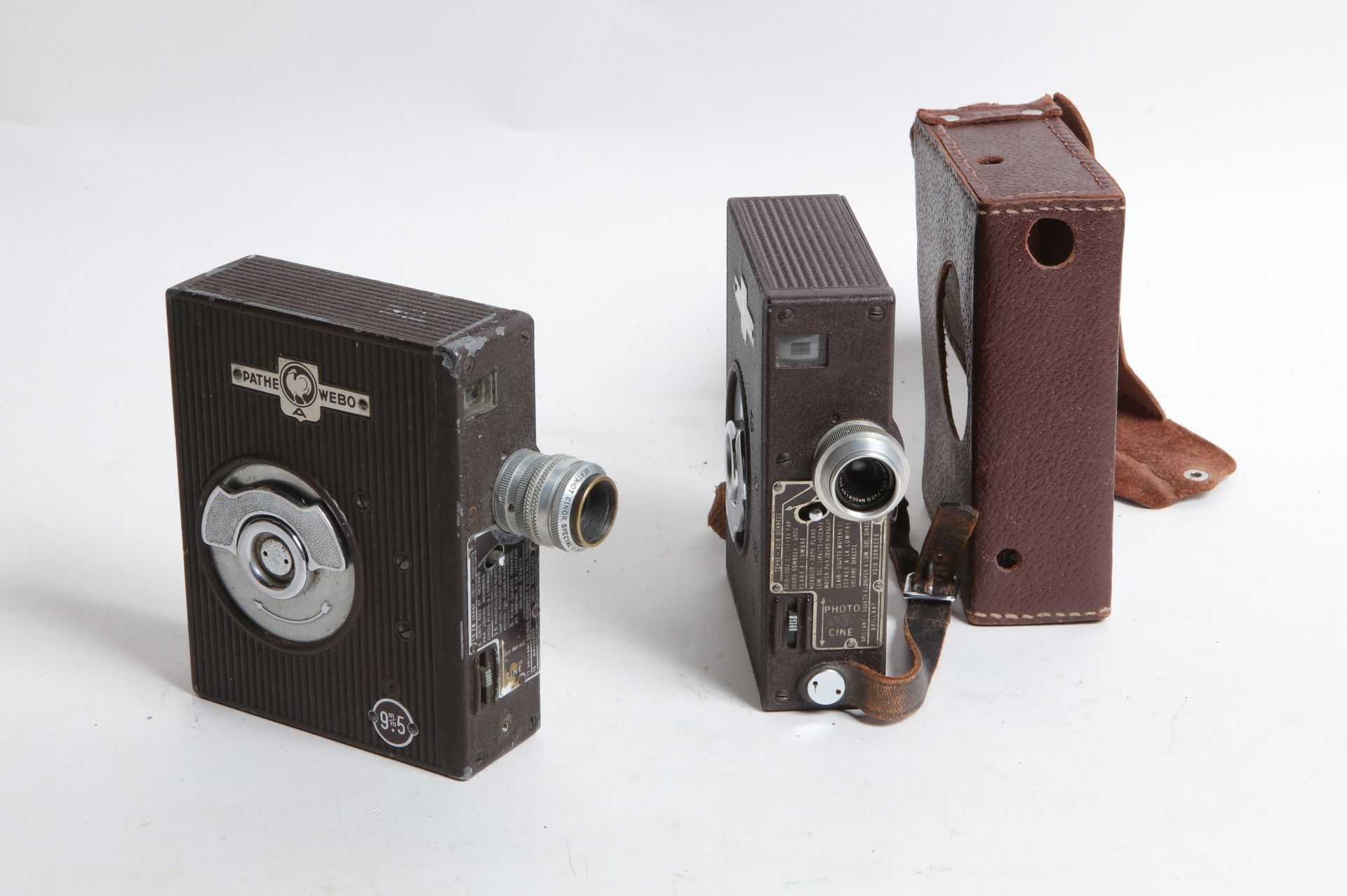 Null Cinema, cinematographic equipment. Set of two Pathé Webo cameras, one of wh&hellip;