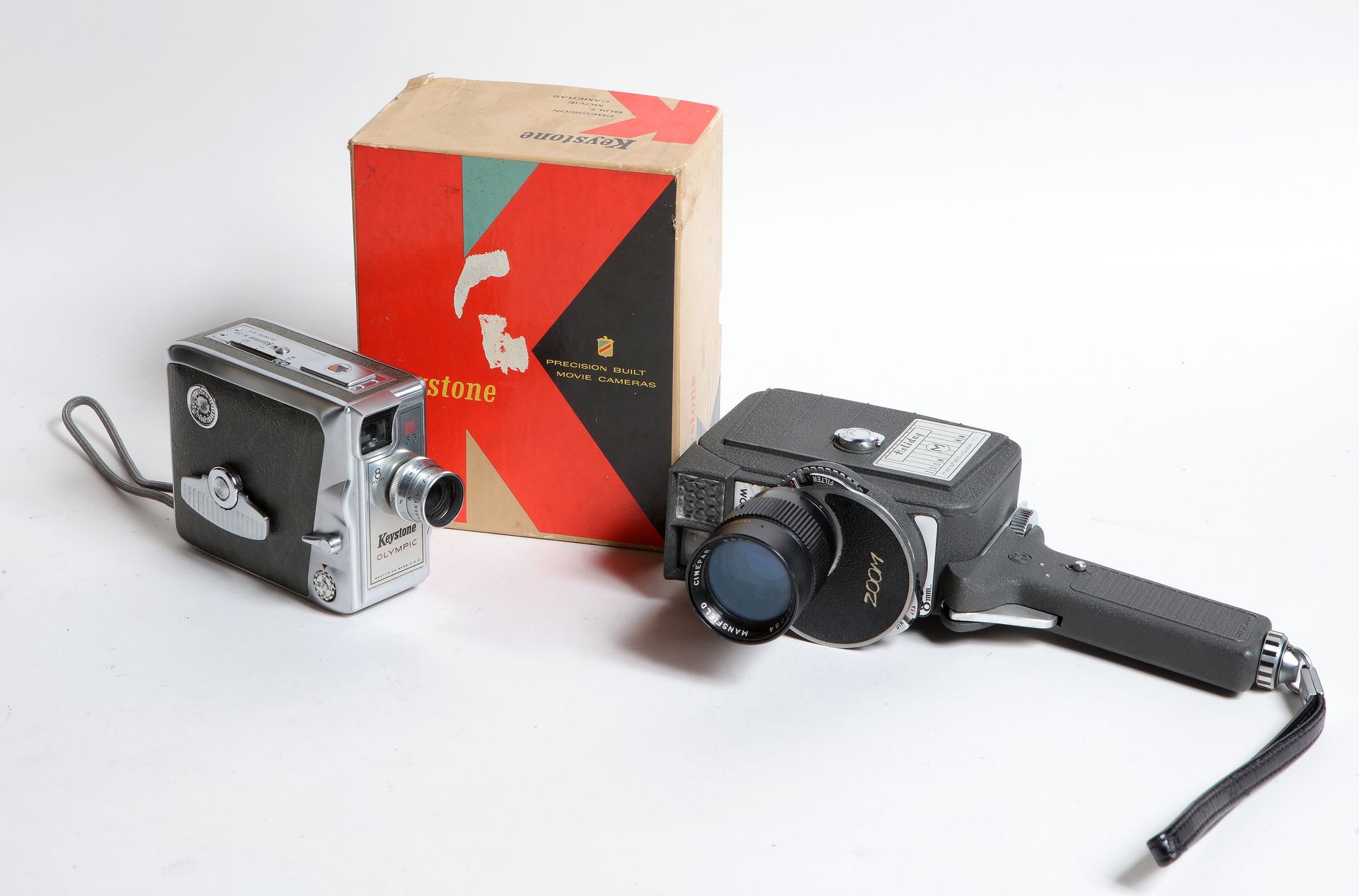 Null 
电影院，电影设备。一套两台杂牌相机：Keystone Olympic 8 mm K 33（盒）和Holiday Zoom 8 mm。