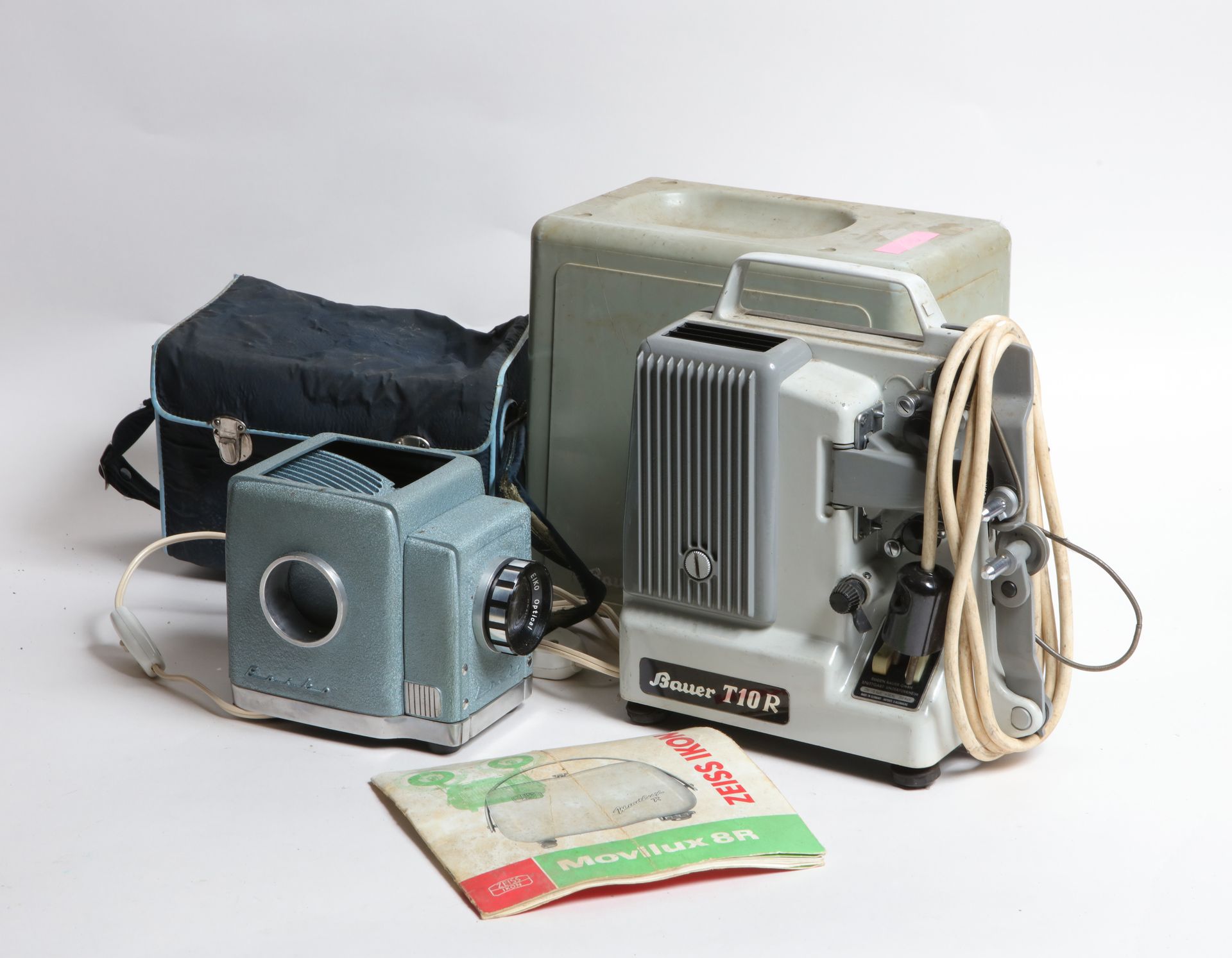 Null Cinema, cinematographic equipment. Set of three various projectors: Bauer, &hellip;