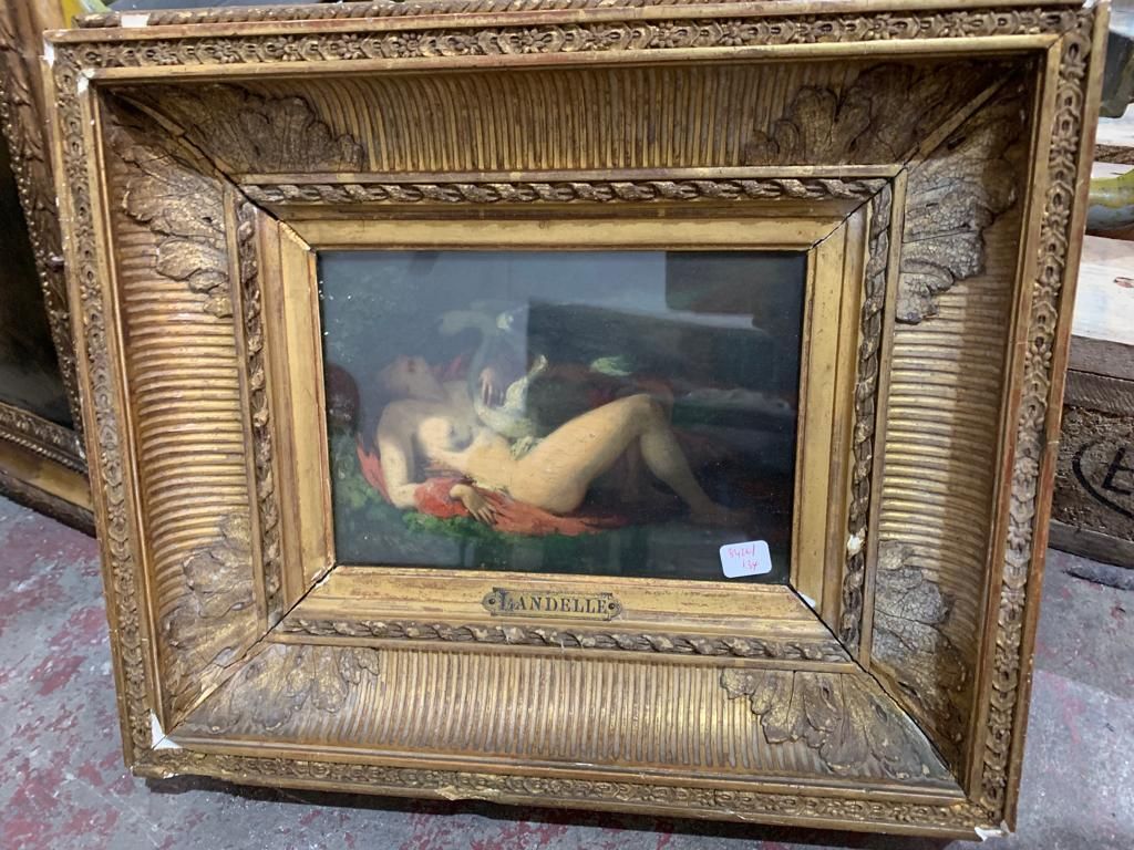 Null LANDELLE, Charles (1821-1908):
Leda and the Swan
Oil on panel signed in the&hellip;