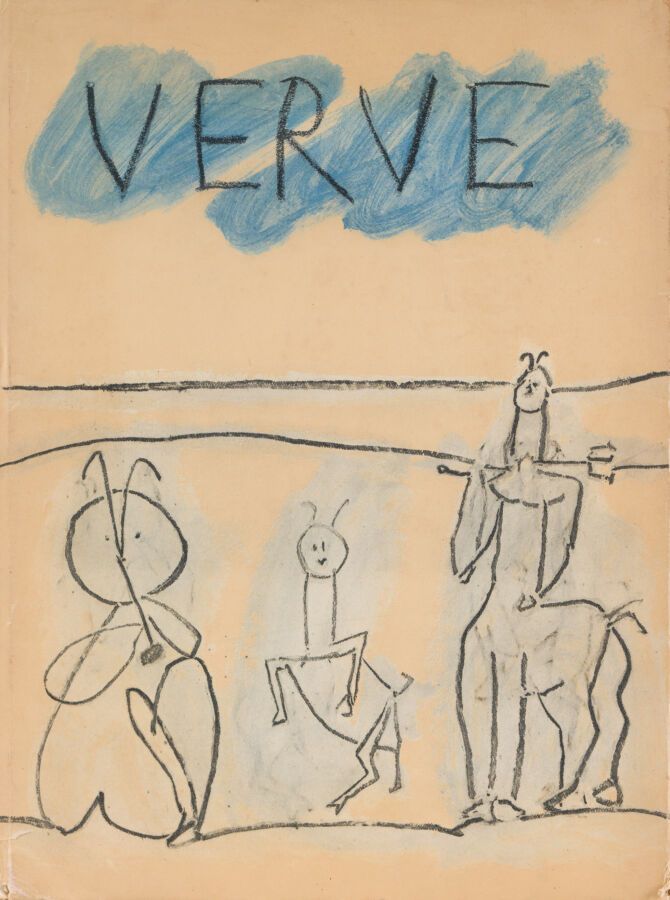 Null VERVE "艺术评论--由E. Tériade于1937年创办的艺术和文学评论--PICASSO--第五卷，第19-20期--1948年4月--PI&hellip;