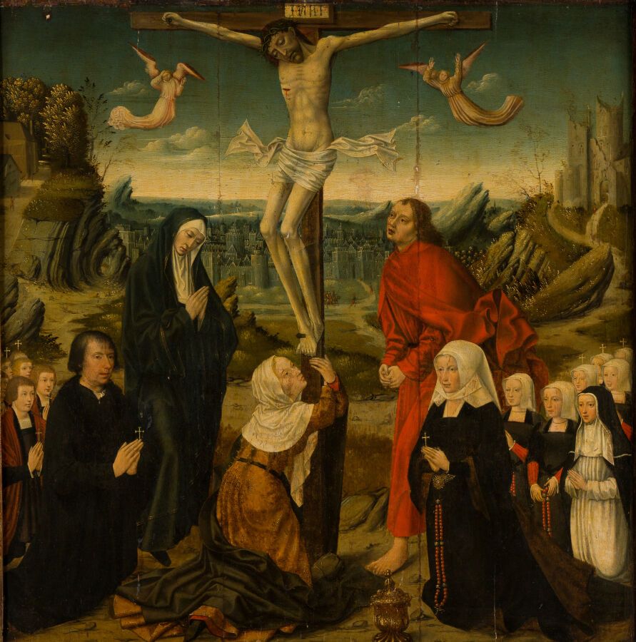 Null 1. Werkstatt von Adriaen YSENBRANT (ca. 1480-1551).
Christus auf Golgatha, &hellip;