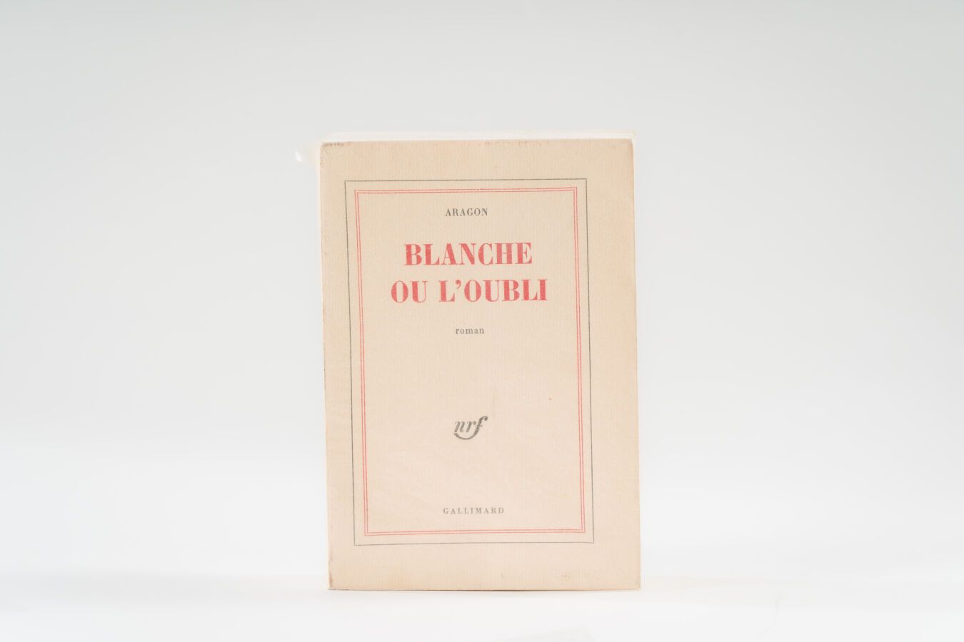 Null 33. ARAGON (Louis). 
Blanche ou l'oubli. Paris, Gallimard, 1967, in-8, broc&hellip;