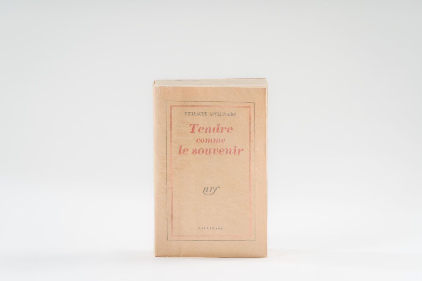 Null 6.APOLLINAIRE（纪尧姆）。 
Tendre comme le souvenir.巴黎，Gallimard，1952年，12开本，平装本，未&hellip;