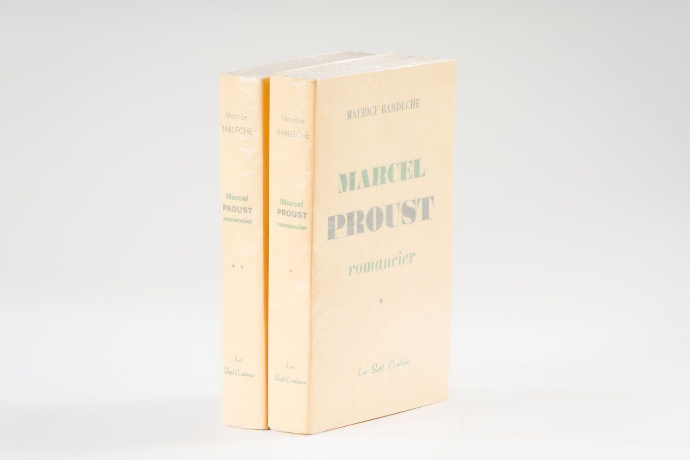 Null 40.BARDÈCHE（莫里斯）。 
Marcel Proust romancier.巴黎，Les Sept Couleurs，1971年，2卷8开，&hellip;