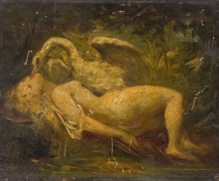 Null Attribué à Narcisse DIAZ DE LA PENA (1807-1876)
Léda et le cygne
Huile sur &hellip;