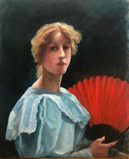 Null École FRANÇAISE du XIXe siècle
Portrait de femme
Huile sur toile.
(Restaura&hellip;