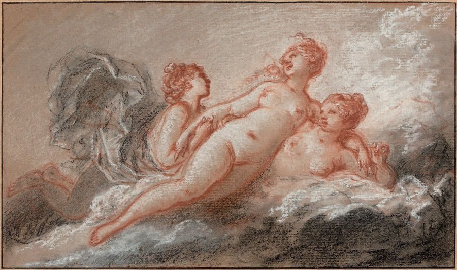 Attribué à Pierre-Antoine BAUDOUIN (1723-1769) Vénus et deux nymphes
Sanguine, p&hellip;