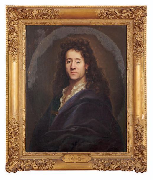 École FRANÇAISE du début du XVIIIe siècle 
带耳环的男人肖像
布面油画，rentoilé，原为椭圆形。
82 x 68&hellip;