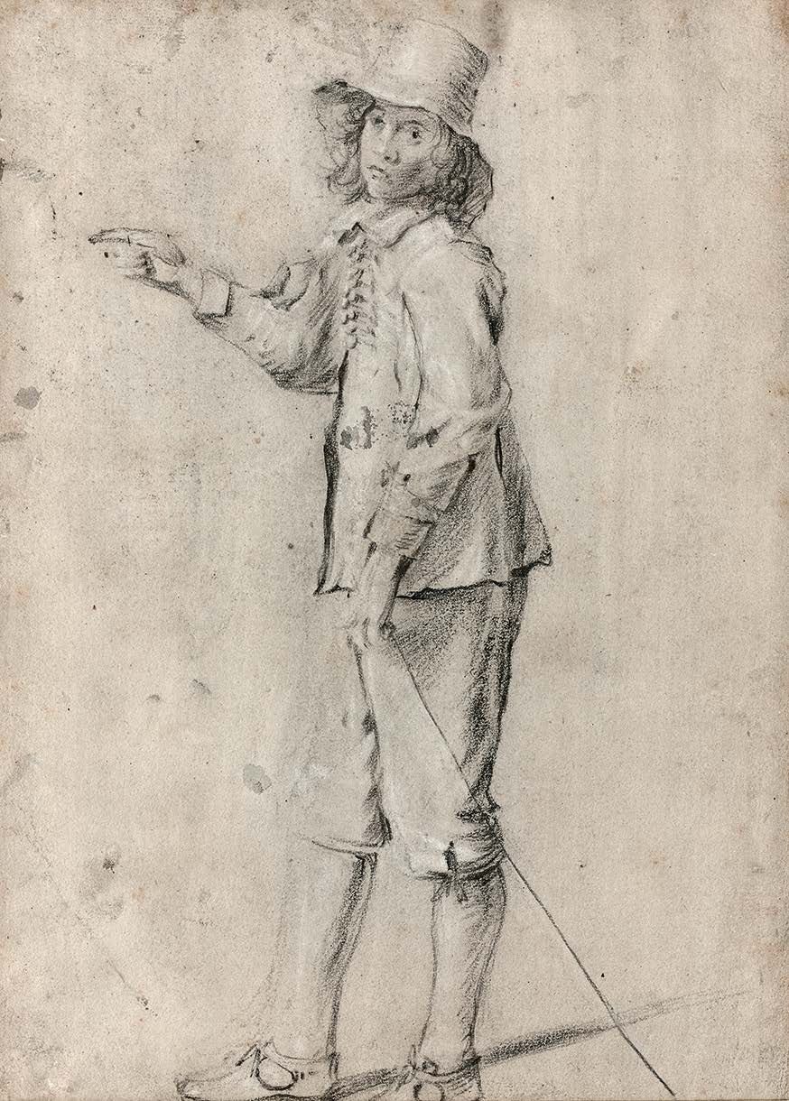 Attribué à Cornelis de MAN (Delft 1621 - Delft 1706) Study of a standing boy
Bla&hellip;