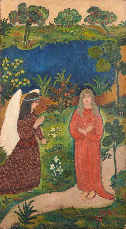 Guy BERTIN Annunciation
Oil on canvas, signed lower right.
81 x 45 cm