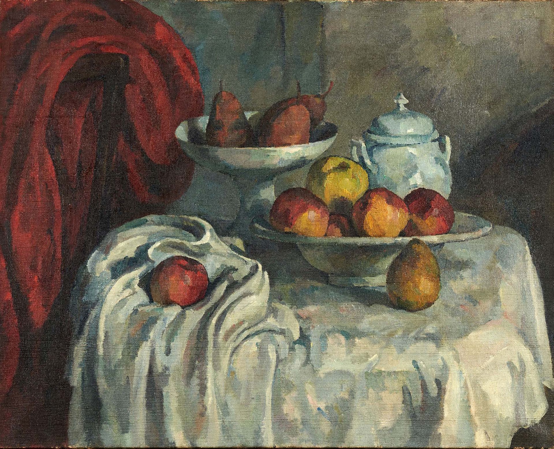 Alfredo MULLER (1869-1939) 
Hommage à Cézanne, vers 1908-1910
Huile sur toile, p&hellip;