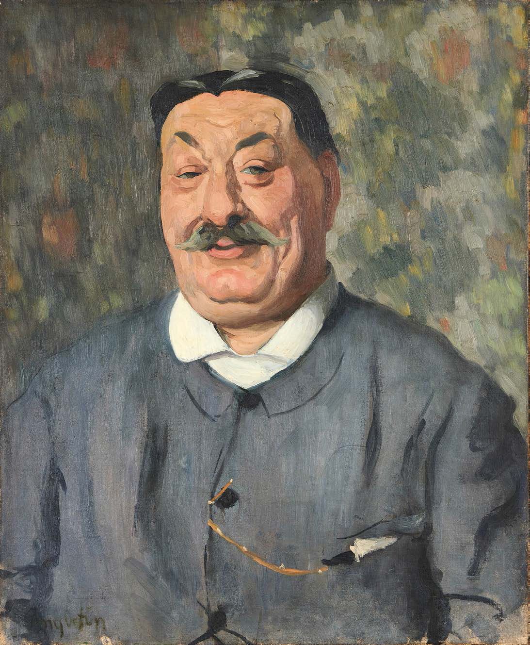 LOUIS ANQUETIN (1861-1932) 
一个人的肖像
布面油画，左下角有签名。
73 x 60 cm