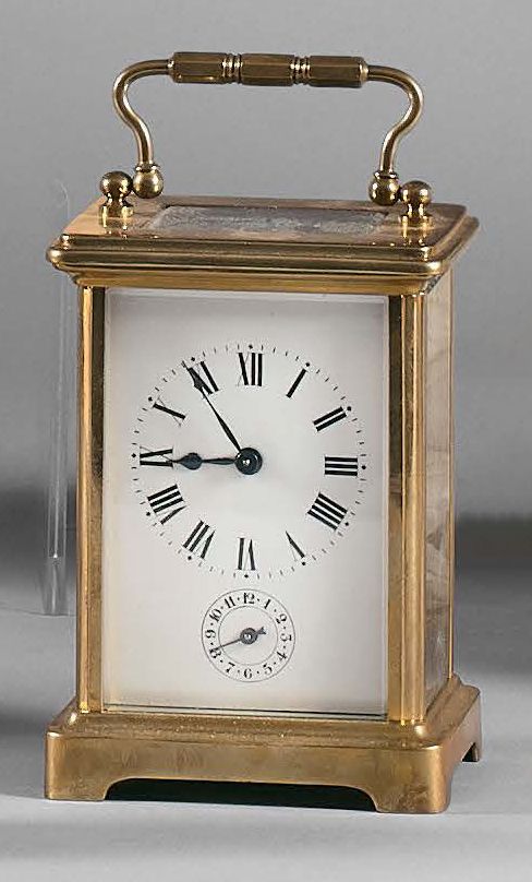 Null Travel clock with brass cage mount, alarm movement.
In its chagrin case.
He&hellip;